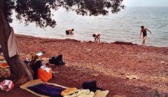Trizonia : Plage pour le pique-nique
