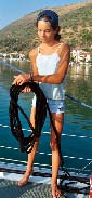 Marion prépare son cordage