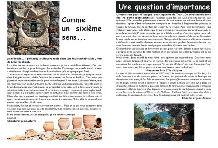 Extrait du cahier de bord