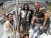 Sur le Xanthos: Katya, Chantal et Michel