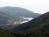Notre mouillage de panormos vu de très haut