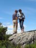 Stéphanie et Thierry , l'équipage du Trisbal rencontrès lors de notre balade sur l'le