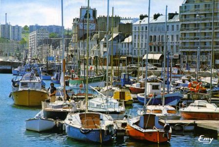 la carte postale de Cherbourg