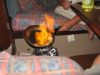 Crepes flambees sur Troll:spectaculaire!